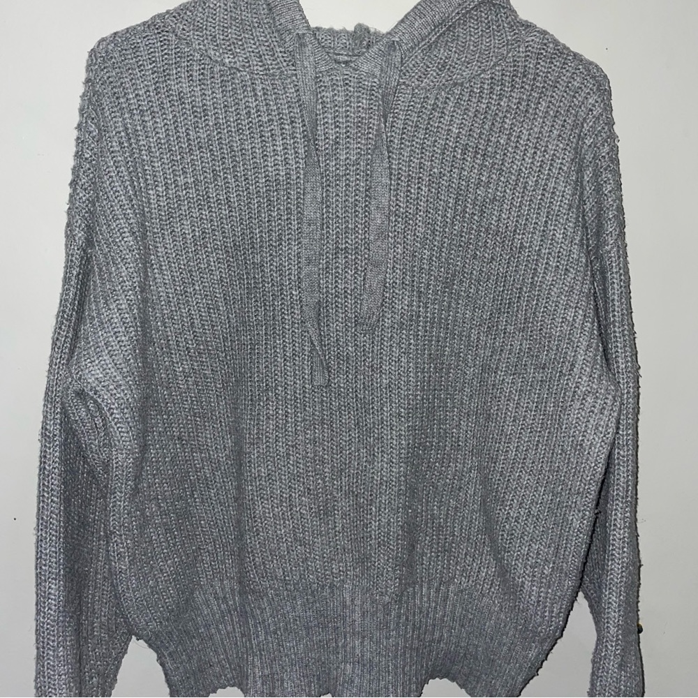 Nine West Gray Sweater Hoodie